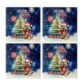 thumbnail image 2 of Merry Christmas and Happy New Year Santa Cocker Spaniel Holiday Xmas Winter Set of 4 Stone Coasters Cockers Dog Lover Gifts 4x4in Absorbent Soapstone Coaster - 00024, 2 of 5