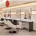 thumbnail image 1 of Hair salon mirror with light, beauty and makeup, hair cutting mirror My Lux Decor Round, 1 of 15