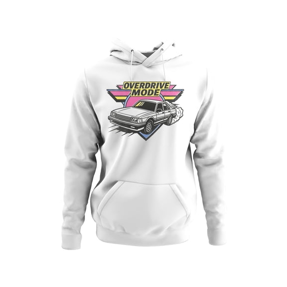 Retro Overdrive Car Graphic Men's Hoodie