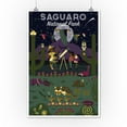 thumbnail image 2 of Saguaro National Park, Arizona, Night, Geometric National Park Series (12x18 Wall Art Poster, Room Decor), 2 of 3