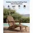 thumbnail image 4 of WINSOON All-Weather HDPE Adirondack Chair, Folding Design, Wide Seat with Cup Holder for Garden, Yard & Patio,Baby Blue, 4 of 5