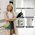 thumbnail image 6 of Pzuqiu Cat Women Leather Crossbody Bag Versatile Exquisite Soft with Chain Strap Small Leather Crossbody Bags for Women Lightness Casual for Daily Use and Travel, 6 of 7