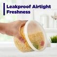 thumbnail image 3 of Deli Containers with Lids [48 Set] 8-16-32 oz, Food Storage Containers with Lids, Soup Containers for Restaurant, Stackable Plastic Containers, Meal Prep Containers, Leakproof, Freezer/Dishwasher, 3 of 8