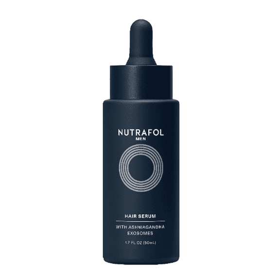 Nutrafol Men's Hair Serum, Clinically Tested to Support Visibly Thicker Hair and Scalp Coverage, Lightweight and Non-Greasy, for Daily Use - 50mL, 1 Bottle
