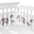 thumbnail image 3 of Sweet Jojo Designs Watercolor Elephants Boy, Girl, Unisex/Gender Neutral Crib Bedding + BreathableBaby Breathable Mesh Liner, 3 of 6