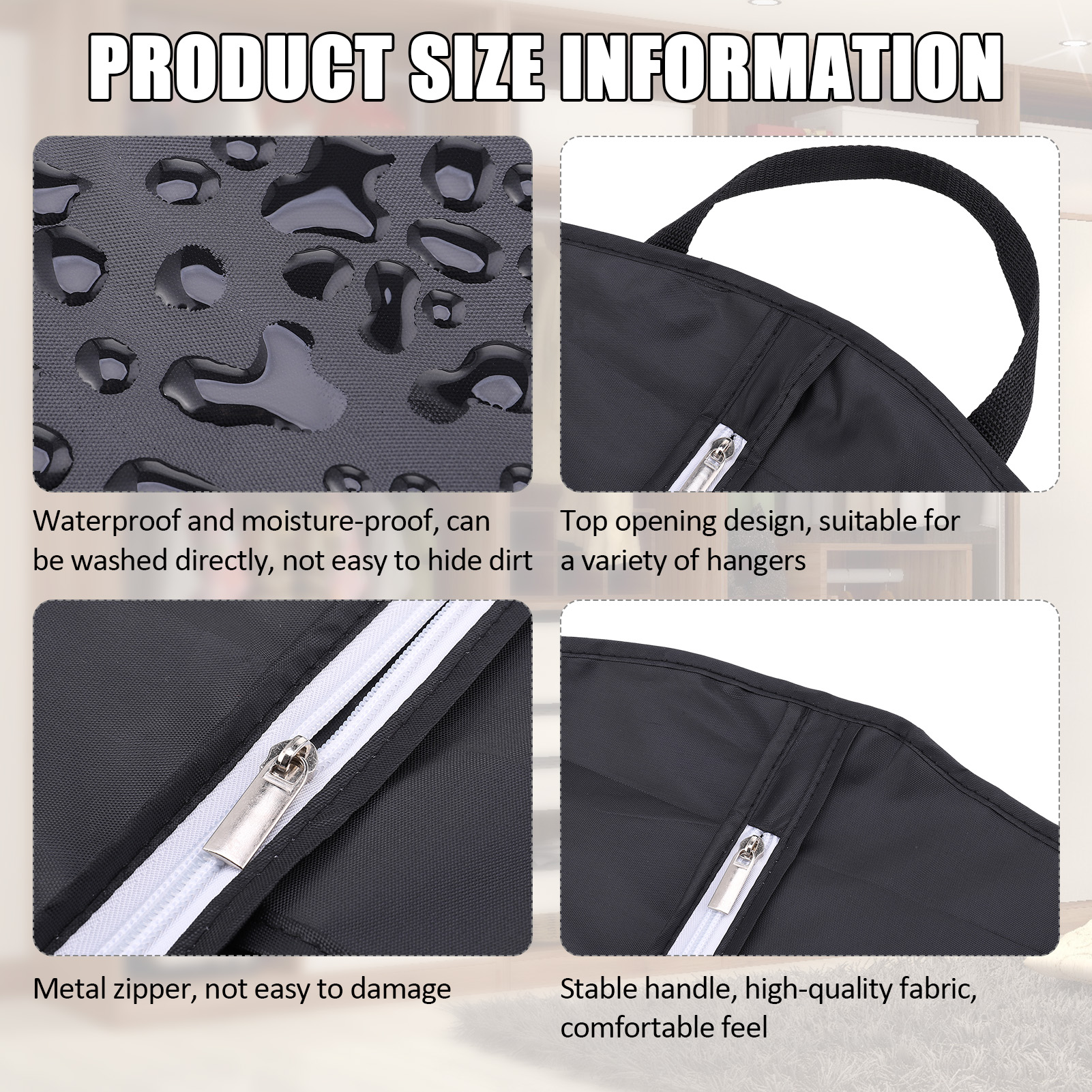 Abaima 4-Pack Travel Garment Bags 50 Inch photo 6