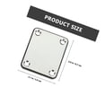 thumbnail image 2 of Raindrops Electric Guitar Part 1 Set Neck Plates Metal Rectangular for Musicians Performance Recording Practice, 2 of 6