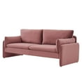 thumbnail image 1 of Sofa, Velvet, Pink, Modern Contemporary Urban Design, Living Lounge Room Hotel Lobby Hospitality, 1 of 9