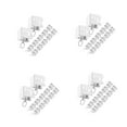 thumbnail image 4 of OUNONA 48 pcs  Curtain Track End Caps For Flexible Bendable Curtain Track Ceiling Wall Mount Curtain Rail Ends Stops For Shower Window Curtain Hooks And Clips Silver, 4 of 8