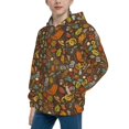 thumbnail image 2 of Lsque Picnic Patten Youth Hoodie Sweatshirt Pullover with Kangaroo Pocket Boys and Girls Hoodie Warm Hoodie for Kids-X-Large, 2 of 6