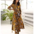 thumbnail image 1 of Vestido de manga larga elegante vestido largo con solapa y botones para vacaciones y citas ANGGREK  Otros, 1 of 5