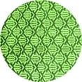 thumbnail image 1 of Ahgly Company Indoor Round Oriental Green Modern Area Rugs, 7' Round, 1 of 4