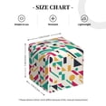 thumbnail image 4 of Lsque Colorful Spots Printed Tissue Box Cover Holder, Facial Paper Organizer Dispenser,Square with Bottom Belt, PVC Leather Decorative Organizer, 4 of 8