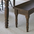 thumbnail image 6 of Grain Wood Furniture Valerie Solid Wood Bench, Rustic Walnut, 6 of 8