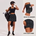 thumbnail image 3 of Ekouaer Skort Golf Skirts for Women Tennis Athletic Skirt Inner Shorts Pocket Floral Running Workout Sports Skorts, 3 of 6