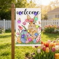 thumbnail image 4 of Yusimy Easter Garden Flag Spring Garden Flag Linen Material Double - Sided Printing with Sparkle Design [45x30cm], 4 of 6