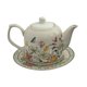 thumbnail image 4 of Juego de 2 uds tetera floral perfecl con platillo jarra de café jarra de leche hervidor de agua para té, 4 of 8
