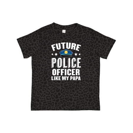 

Inktastic Future Police Officer Like My Papa Gift Toddler Boy or Toddler Girl T-Shirt
