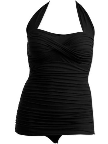black one piece swimsuit walmart