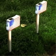 thumbnail image 5 of sdhkgrrt under $5 Solar Ground Lights, Solar Ground Light, LED Flag Stake Light for Garden Yard, Outdoor Decoration, Automatic Lighting, Waterproof, Patriotic Theme, Pathway Marker, 5 of 9