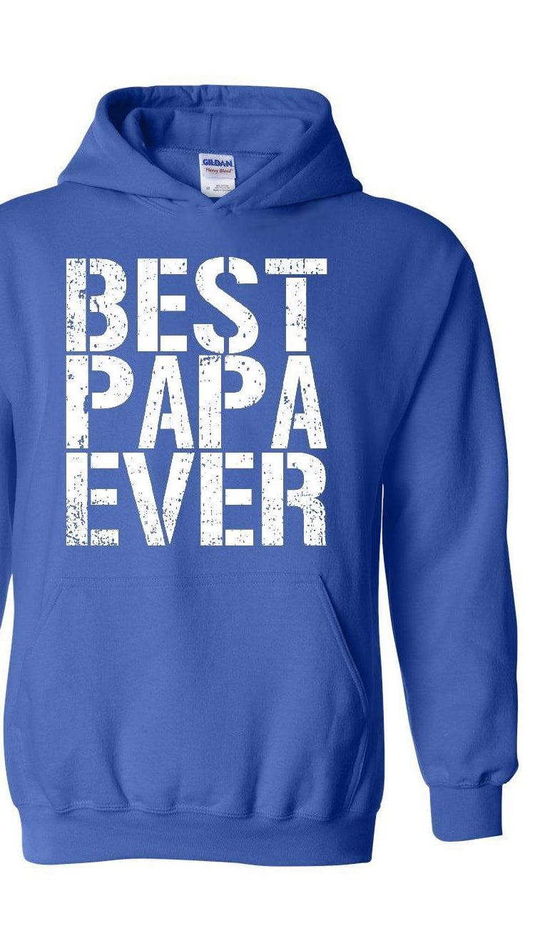 Unisex Graphic Hoodie Funny Sweatshirt Long Sleeve Hoodie Screen Printed Mountain Papa Royal Blue