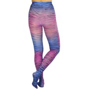 ToBeInStyle Women's Vibrant Multicolor Animal Print Leggings - Zebra Print Rainbow - One Size