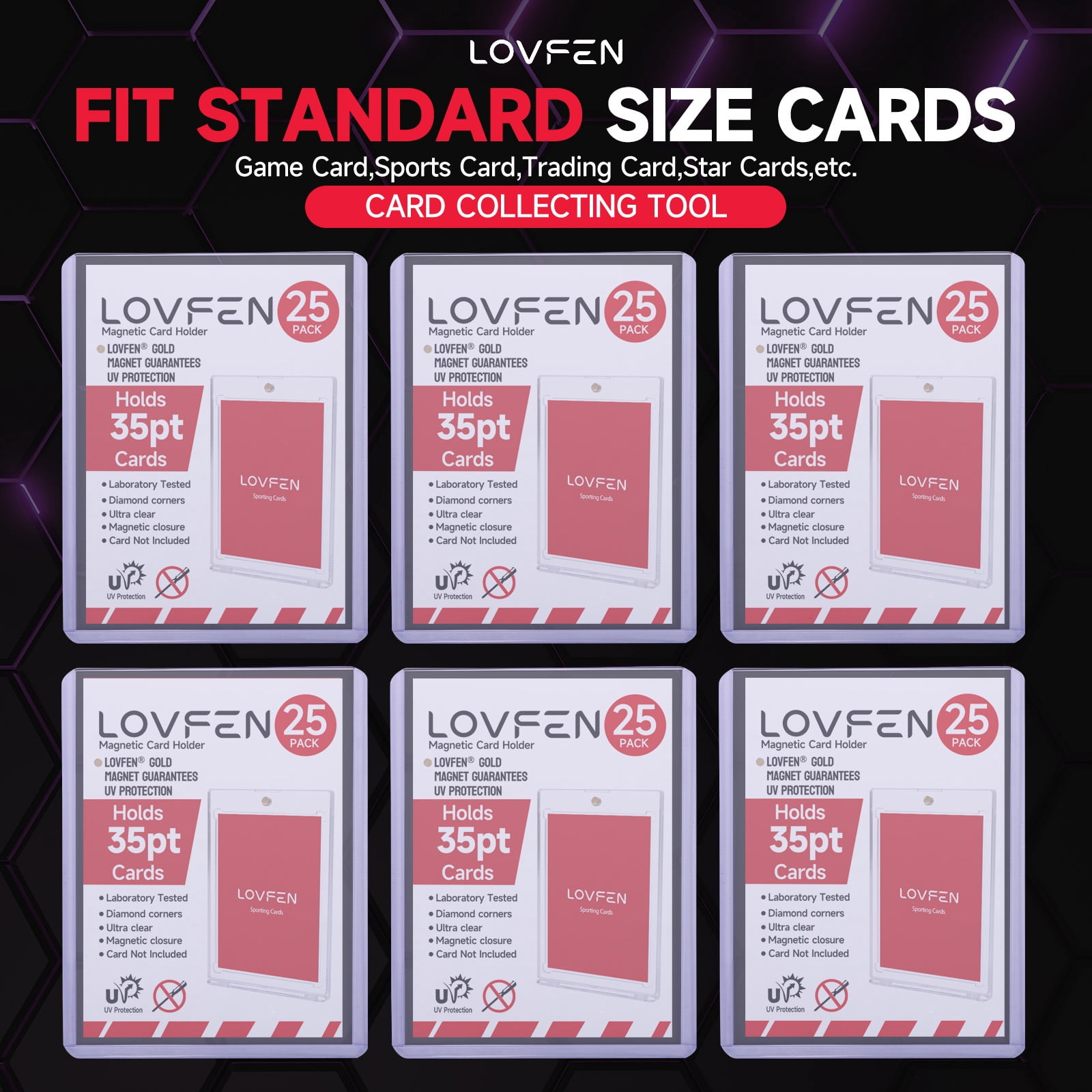 LOVFEN3 "x 4" tall transparent top loader for card sleeves, trading card sleeves, baseball card protectors for YuGiOh, MTG, TCG and sports card storage cases