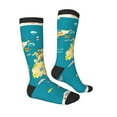 thumbnail image 3 of Balery World Map With Landmarks Fun Novelty Socks Men'S Women'S Crew Socks Funny Crazy Novelty Socks Quirky And Cool Socks, 3 of 9