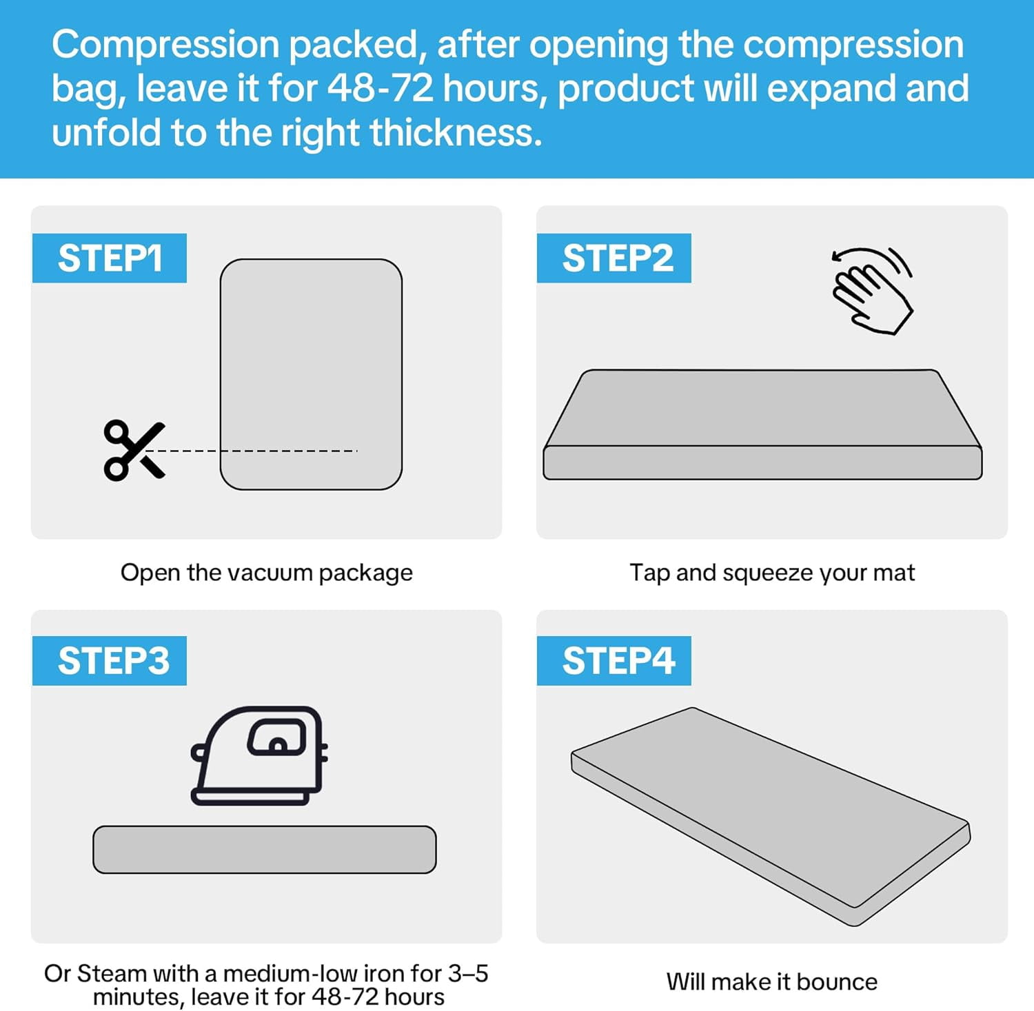 HOMBYS 3 Inch Memory Foam Sofa Topper Pad, Couch Topper Cushion with Washable Cover for Sofa, Couch Cover Pad with Non Slip Bottom (59 Inch)