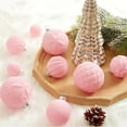 thumbnail image 4 of DAMAI 46 Pcs Velvet Christmas Ball Ornaments, Flocked Christmas Tree Decorations Set Assorted Shatterproof Hanging Ornaments with Loop for Xmas Holiday Party Wedding Home Decor (Pink), 4 of 5