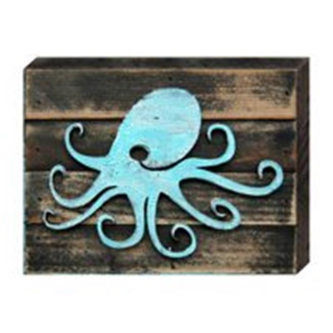 Designocracy 98512 08 Octopus Coastal Art On Board Wall Decor Walmart Canada