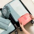 thumbnail image 2 of InnOrca Portable Travel Toiletry Bag Home Cosmetic Organizer Makeup Bag, Pink & Polka Dots, 2 of 6