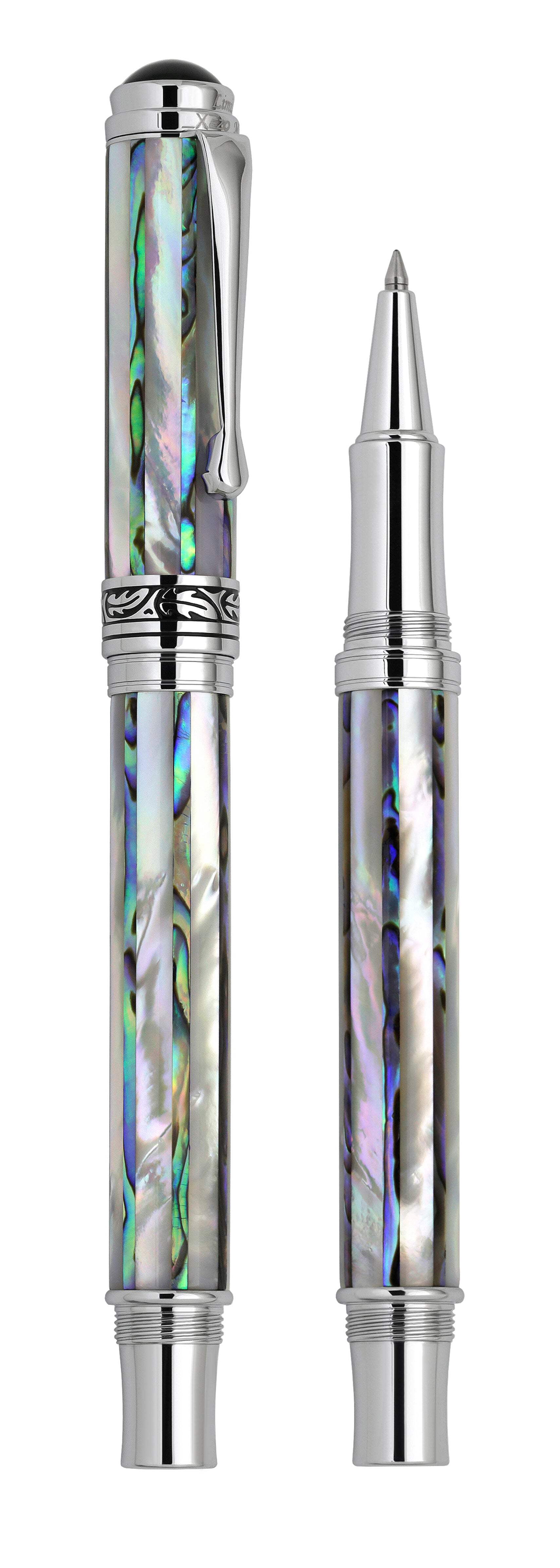 Xezo Xezo Maestro® Jubilee Paua Stripe Rollerball Pen - Paua Abalone  Oceanic White Mother of Pearl