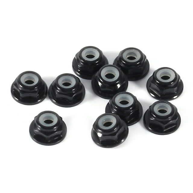 Tuerca de seguridad, 10 piezas M2 Tuercas de seguridad de inserción de nailon Tuerca de seguridad de nailon Rendimiento de alta gama