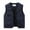 Blue, variant on IROINNID Men's V-Neck Sleeveless Solid Color Loose Thin Sport Multi-bag Quick-drying Vest Mountaineering Tooling Outdoor Vest Jackets