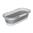 thumbnail image 1 of Cubeta Plegable AGBOX Blanco y Gris Ahorro de Espacio Resistente Multifuncional, 1 of 5