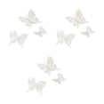 thumbnail image 2 of 3D Butterfly Wall Decals Double Layer Party Wall Decor 9Pcs Metallic Stickers With Clips Bright White, 2 of 8