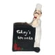 thumbnail image 5 of Figura de chef, escultura decorativa de chef, figura decorativa para mesa de tienda en casa. Chef de pizarra, 5 of 9