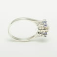 thumbnail image 5 of LBG Classic 10k White Gold Cultured Pearl & Tanzanite Womens Anniversary Ring - Size 5.25, 5 of 6