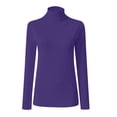 thumbnail image 4 of Pull Col Roulé pour Femmes Couleur Unie Pull Tricoté Manches Longues Col Roulé Beige Taille L(US 8), 4 of 5