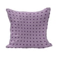 thumbnail image 1 of Mauve Fluffy Throw Pillow Cushion Cover, Retro Polka Dots Background Nostalgic Feminine Girls Fashion Pattern, Decorative Square Accent Pillow Case, 36" x 36", Plum Lilac, by Ambesonne, 1 of 5