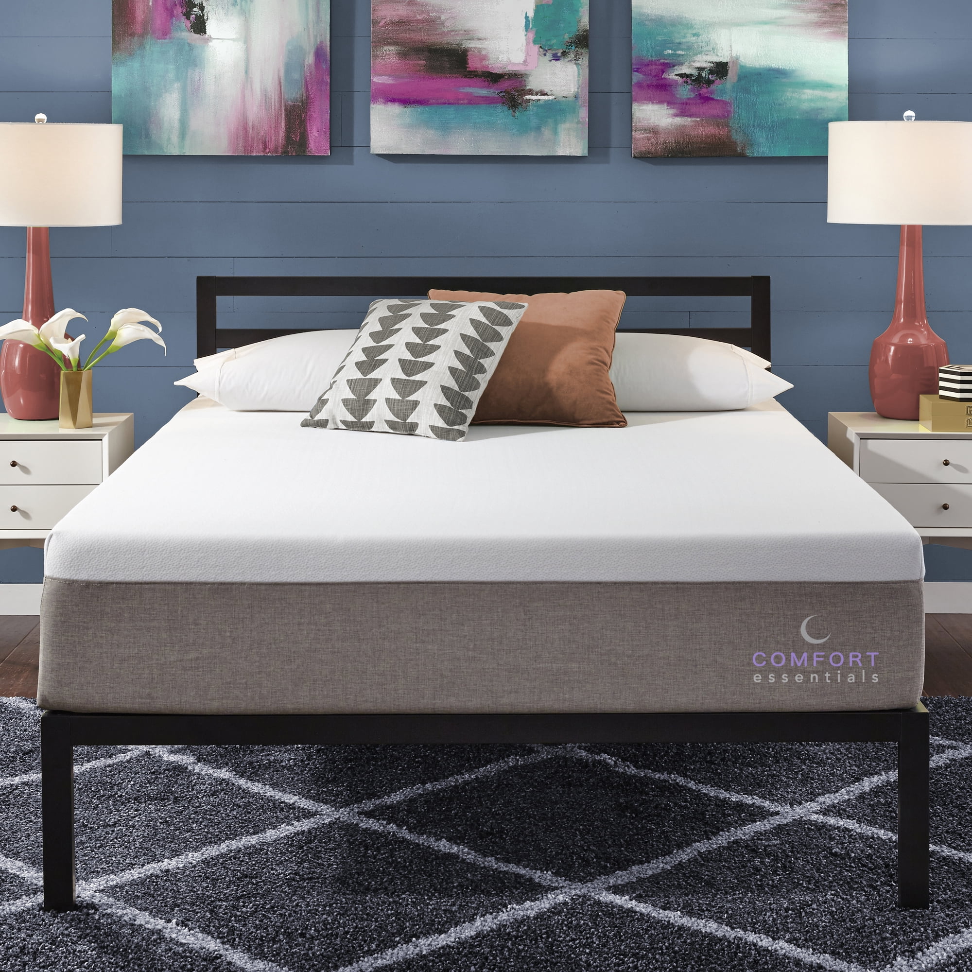 Comfort Essentials EverGel 12" Queen Gel Memory Foam Mattress, Full