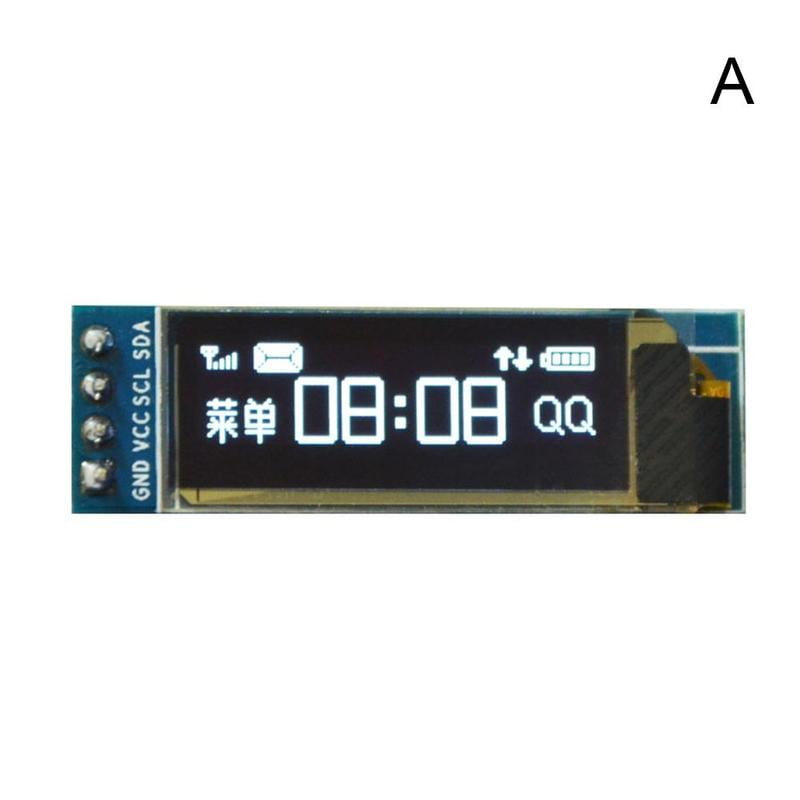 0.91" White/Blue 128X32 OLED Display Module IIC Communicate for Arduino 3.3V-5V 