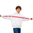 thumbnail image 3 of Zhanqunnn Girls Long Sleeve Letter Print Hooded Sweatshirt Casual Pullover Hoodie With Soft For Daily Wear And Outdoor Activities Youth Fashion Apparel Boys Hoodies Size 8, Size 2-3 Y, 3 of 6