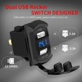 thumbnail image 2 of Cargador USB con interruptor basculante DaierTek Marine de 12 V, 4,2 A, resistente al agua, 2 of 6