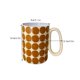 thumbnail image 5 of INS retro geométrico Polka Dot Taza de cerámica francés gran capacidad alta temperatura café desayuno leche pareja taza agua, 5 of 5