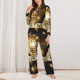 thumbnail image 2 of Sigee 2025 New Year 3 for Women’s Pajama Sets Long-Sleeved Pjs Sets for Women 2 piece Sleepwear-X-Large, 2 of 7