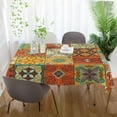 thumbnail image 6 of Coolnut Unbreakable Square Tablecloths with Dust and Wrinkle Resistance-60x60In, Mexican Talavera Wedding Kitchen Picnic Buffet Holiday Party House Decor, 6 of 7