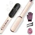 thumbnail image 4 of TYMO Ring Plus Ionic Hair Straightener Brush, Titanium Coating, 9 Temp Settings & LED Display, Dual Voltage, Professional Styling Tools, Gold Blush, 4 of 4