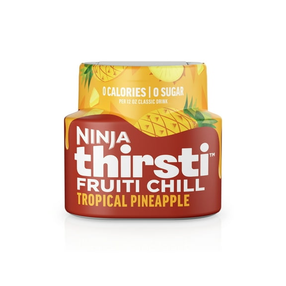 Ninja Thirsti FRUITI CHILL Tropical Pineapple Flavored Liquid Water Drops, 1 Flavor Pod, WCFTRCC61